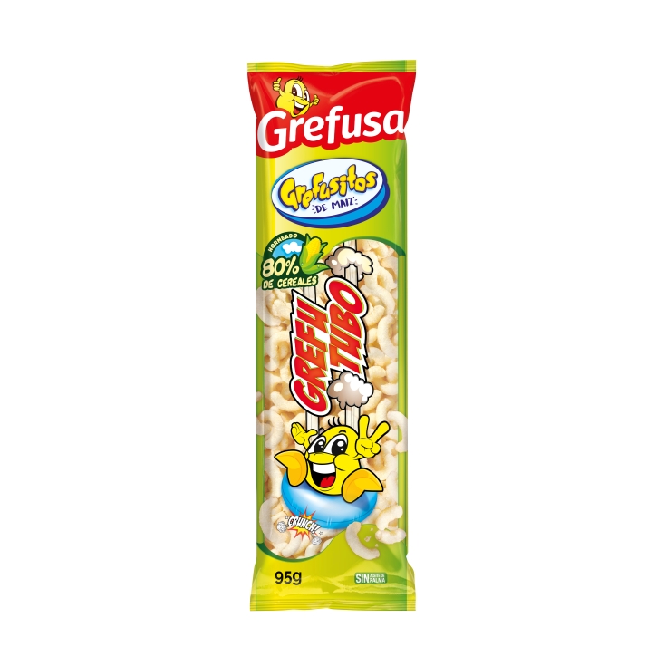 snacks grefutubo sabor mantequilla, 95g