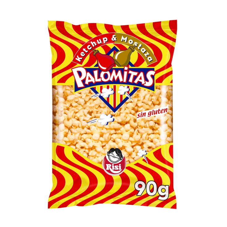 aperitivo palomitas ketchup&mostaza, 90g