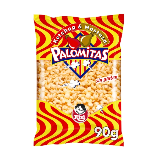 aperitivo palomitas ketchup&mostaza, 90g