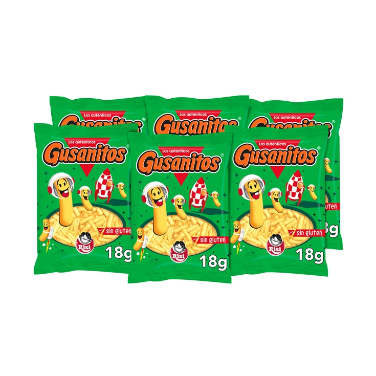 aperitivo gusanitos, pack-6