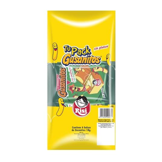 aperitivo gusanitos, pack-6