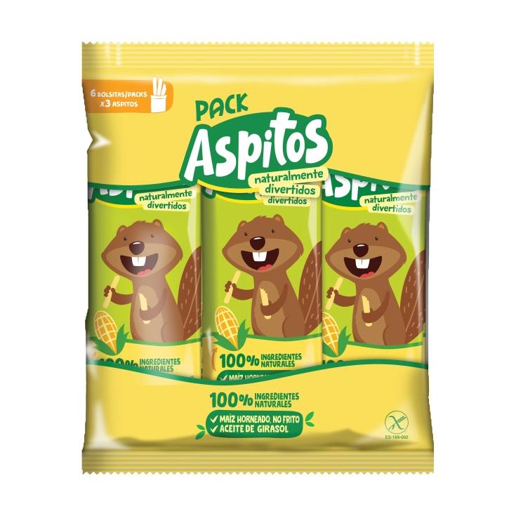 pack snacks aspitos, 36g