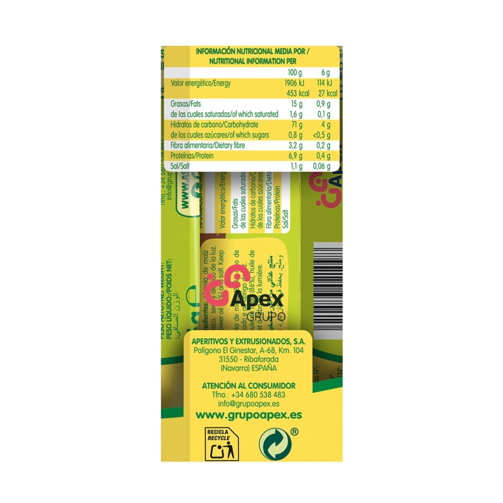 pack snacks aspitos, 36g