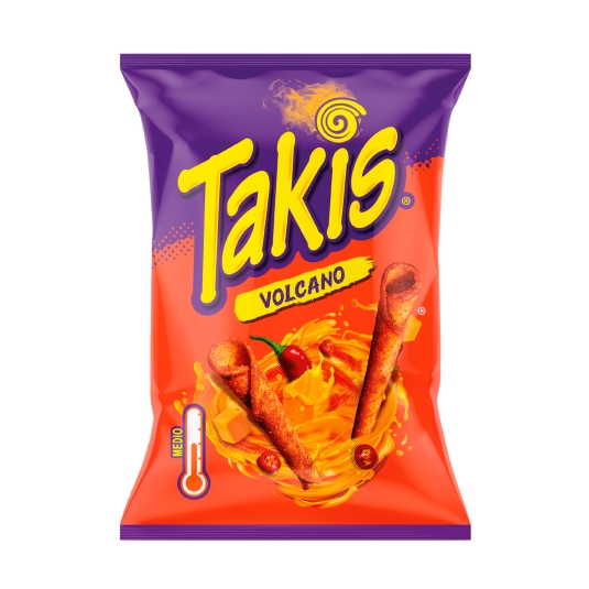 snacks queso volcano, 130g