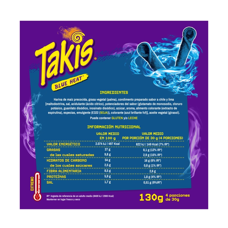snacks blue heat, 130g