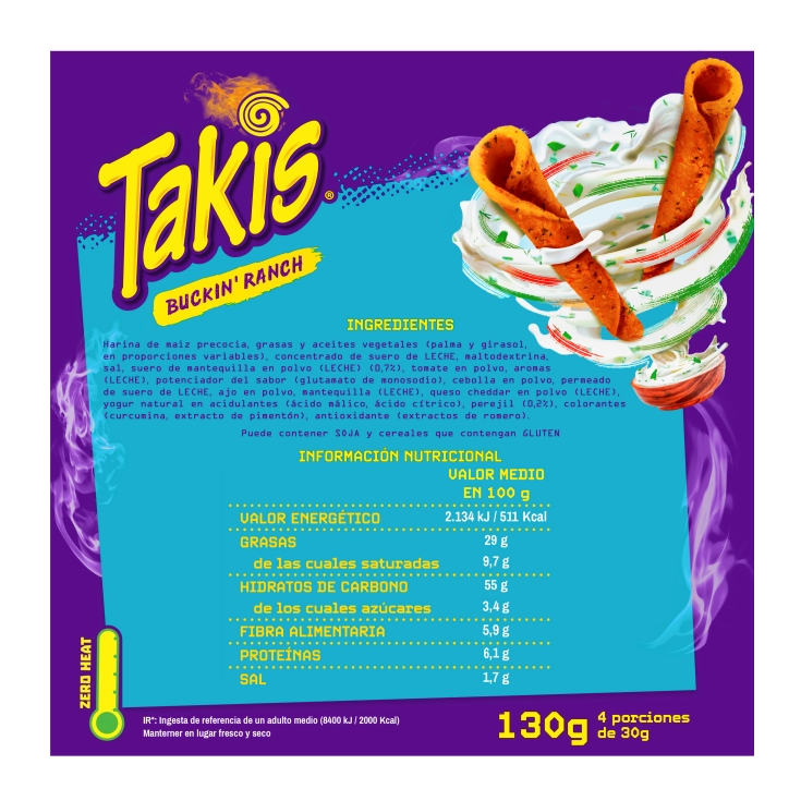 snacks buckin ranch, 130g