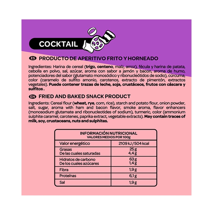 snacks cocktail xxl, 250g