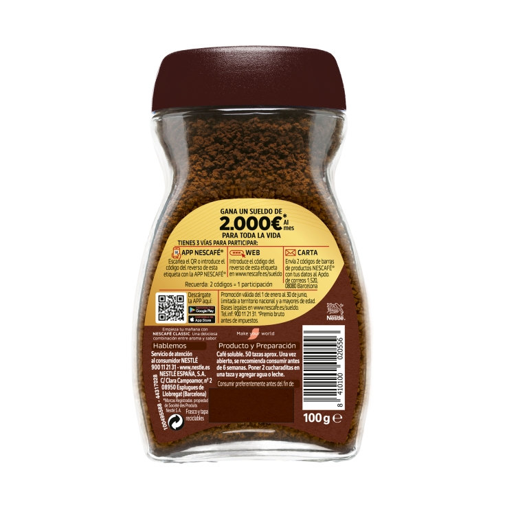 café soluble natural, 100g