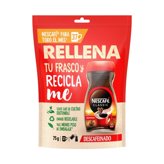 café soluble descafeinado, 75g