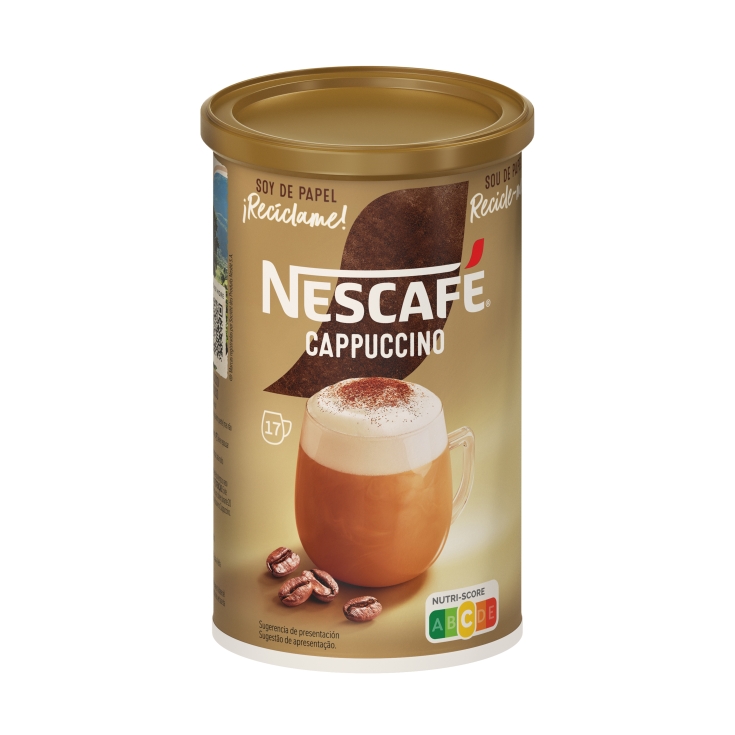 café soluble cappuccino natural bote, 250g - El Jamón