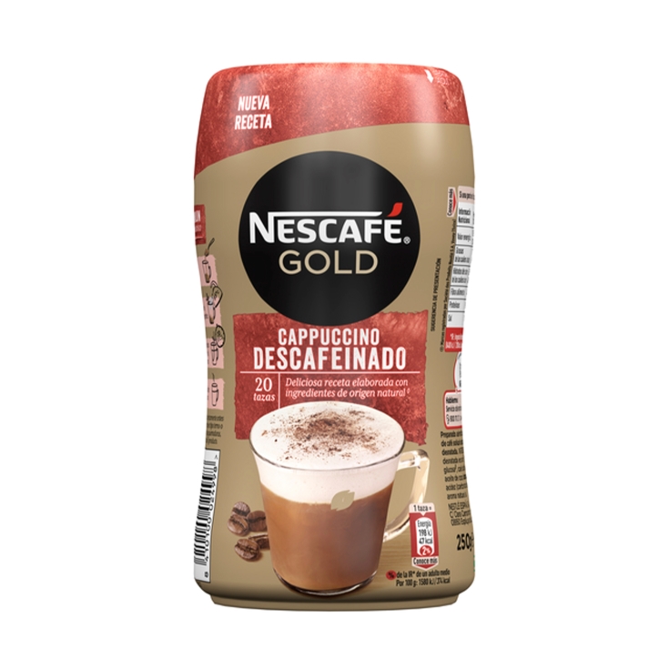 café soluble cappucchino descafeinado, 250g