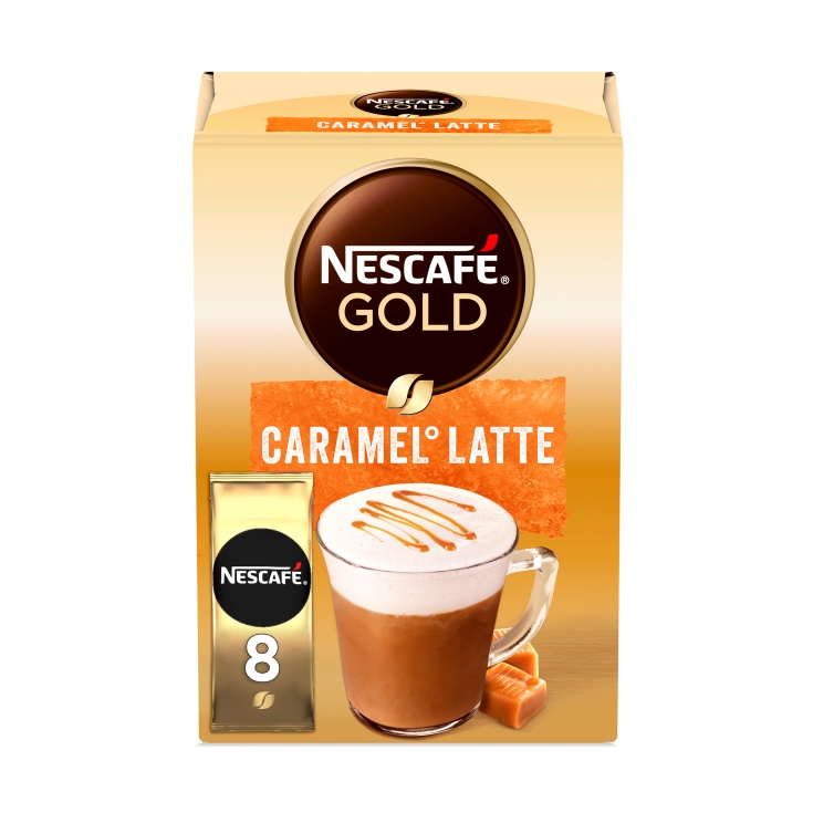 café soluble caramelo latte, 8 ud