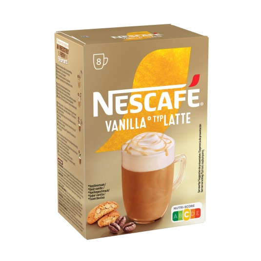 café soluble cappuccino vainilla, 8ud