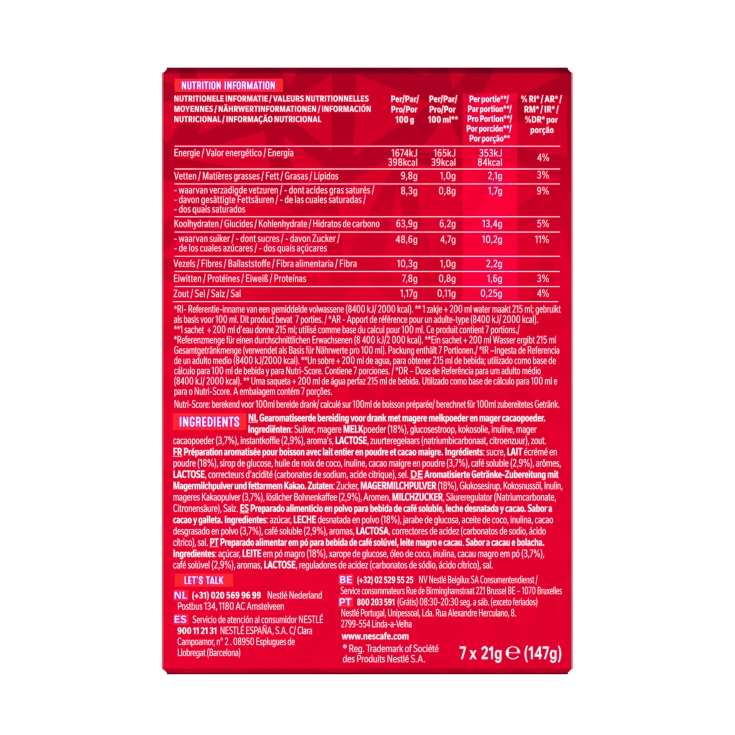 café soluble mocha kit kat, 7ud