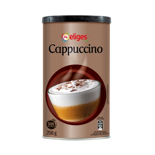 café soluble cappuccino natural bote, 250g