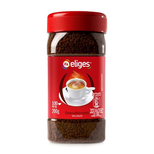 café soluble descafeinado, 200g