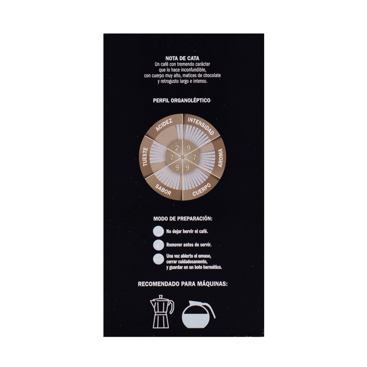 café molido natural intenso, 250g