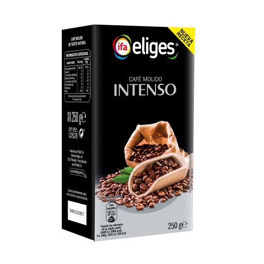 café molido natural intenso, 250g