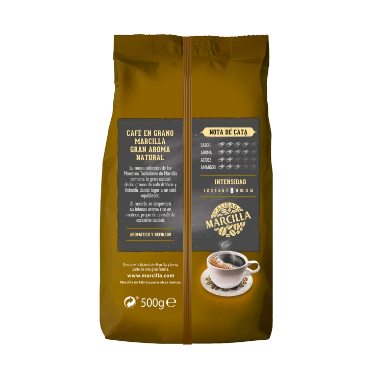 café grano natural gran aroma, 500g