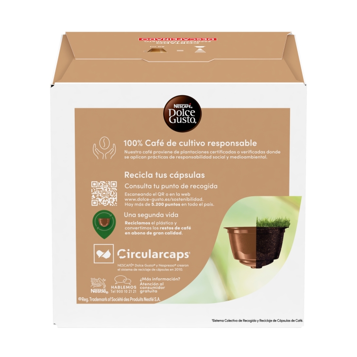 café cortado descafeinado, 16ud