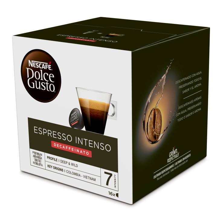 café espresso intenso descafeinado, 16ud