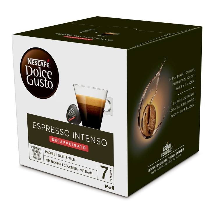 café descafeinado espresso intenso, 16ud