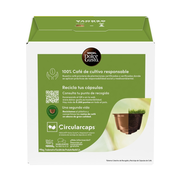 café capsulas latte genova, 14ud