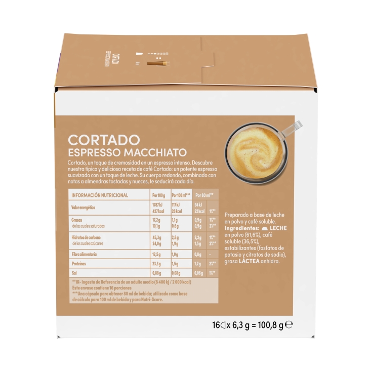 café cortado, 16ud