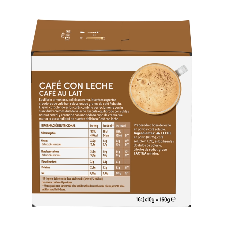café con leche, 16ud