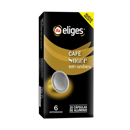 café suave arábica cápsula, 20ud