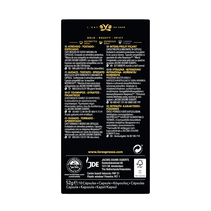 café espresso forza, 10ud
