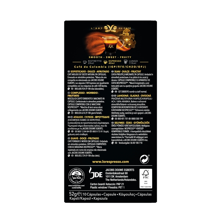 café espresso colombia, 10ud