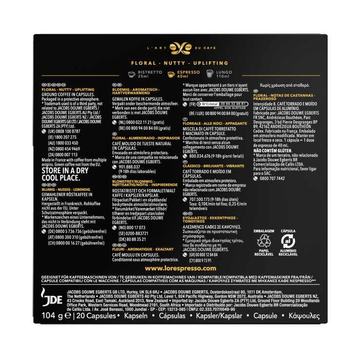 café espresso sontuoso 8, 20ud