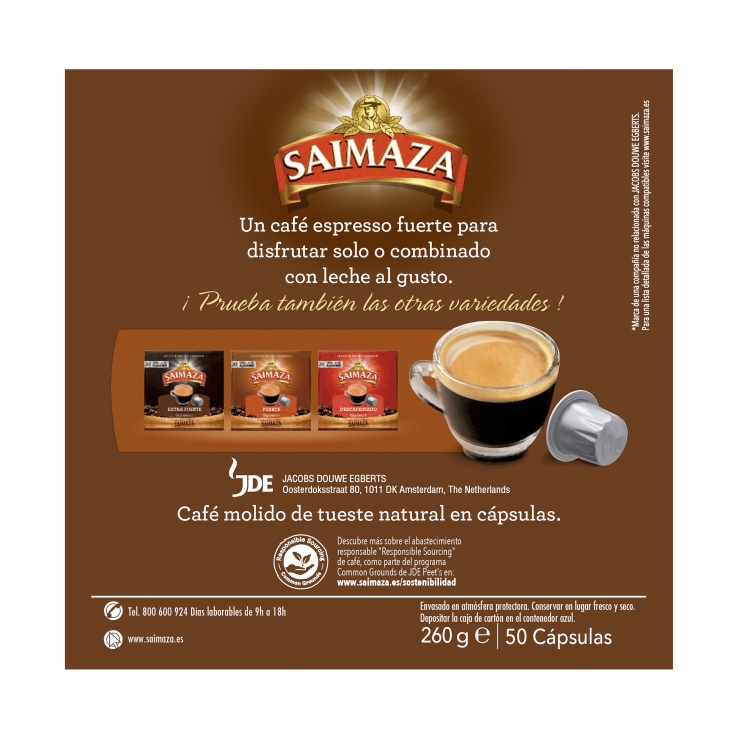 café fuerte cápsulas pack ahorro, 50cap