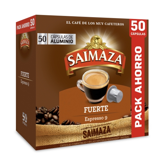café fuerte cápsulas pack ahorro, 50cap