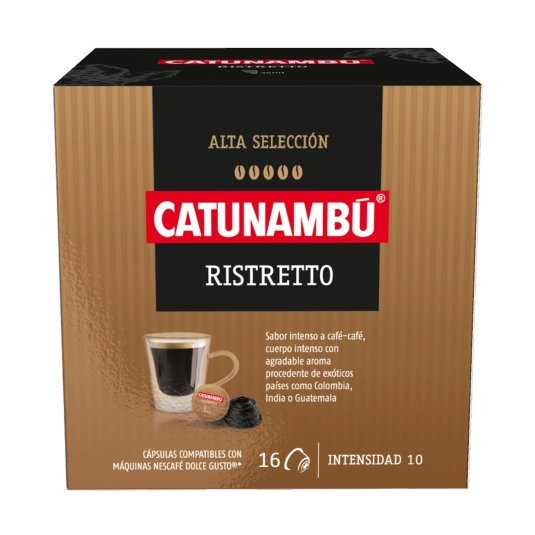 café ristretto cápsulas, 16ud