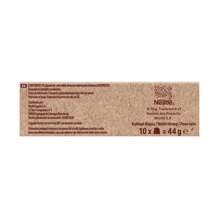 café cápsulas africas ristretto, 10ud