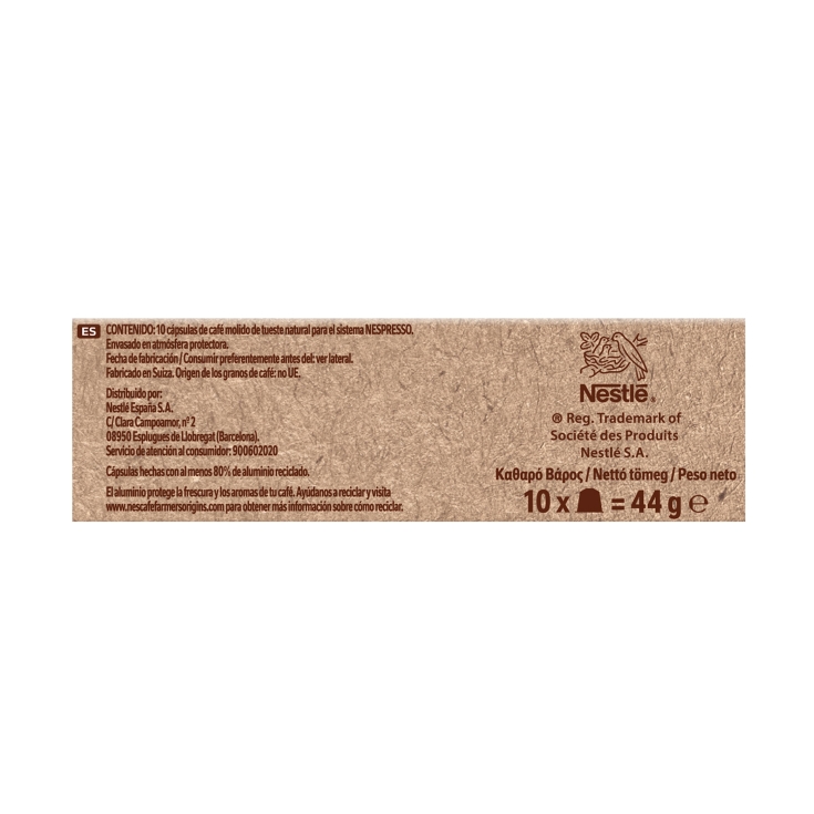 café cápsulas colombia expresso, 10ud