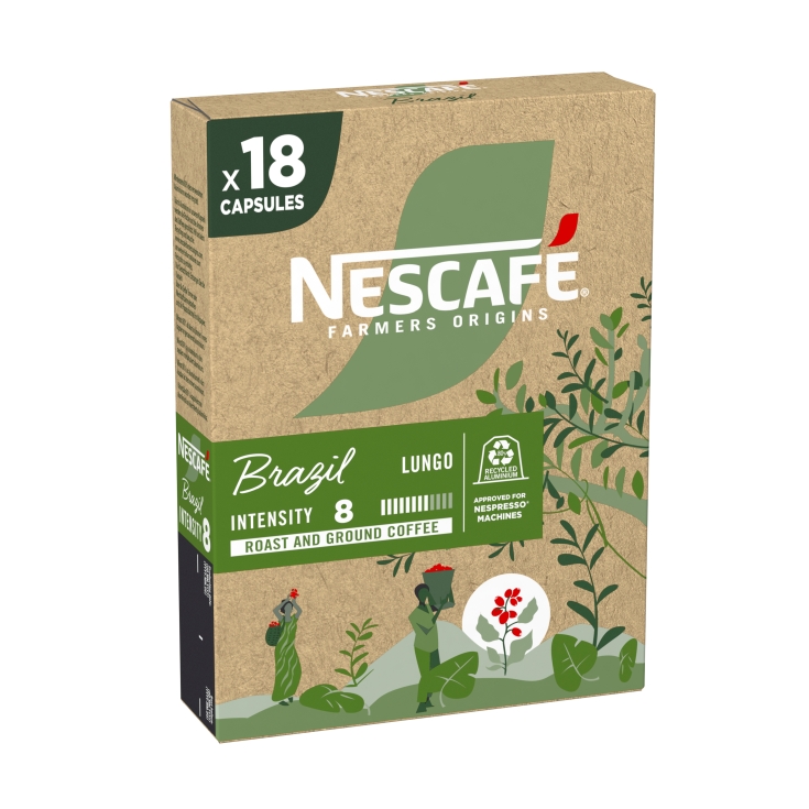 café capsula brazil lungo, 18ud