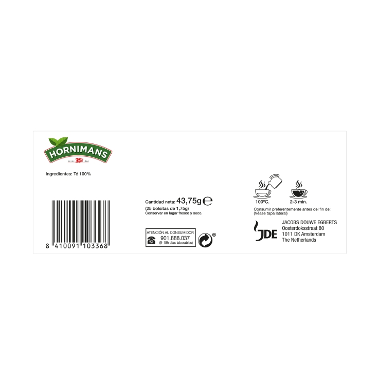 infusión té classic sobre, 25ud