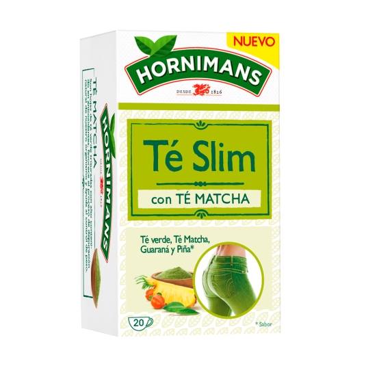 infusión té slim con té matcha sobres, 20ud