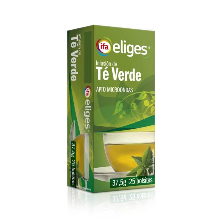 infusión de té verde, 25ud