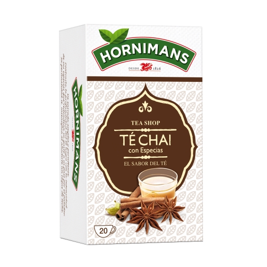 infusion té chai con especias, 20ud