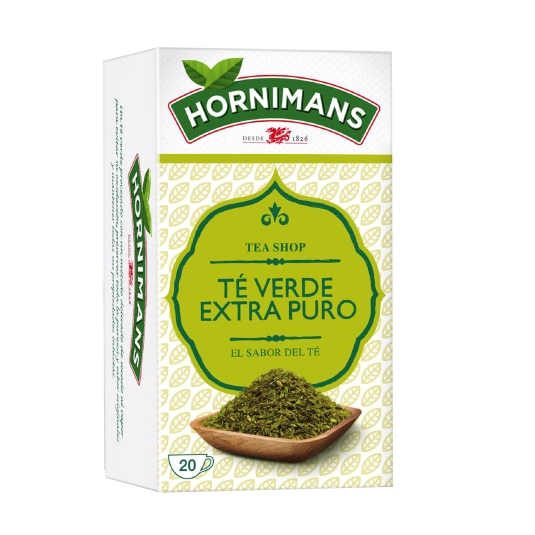 infusion té verde extra puro, 20ud