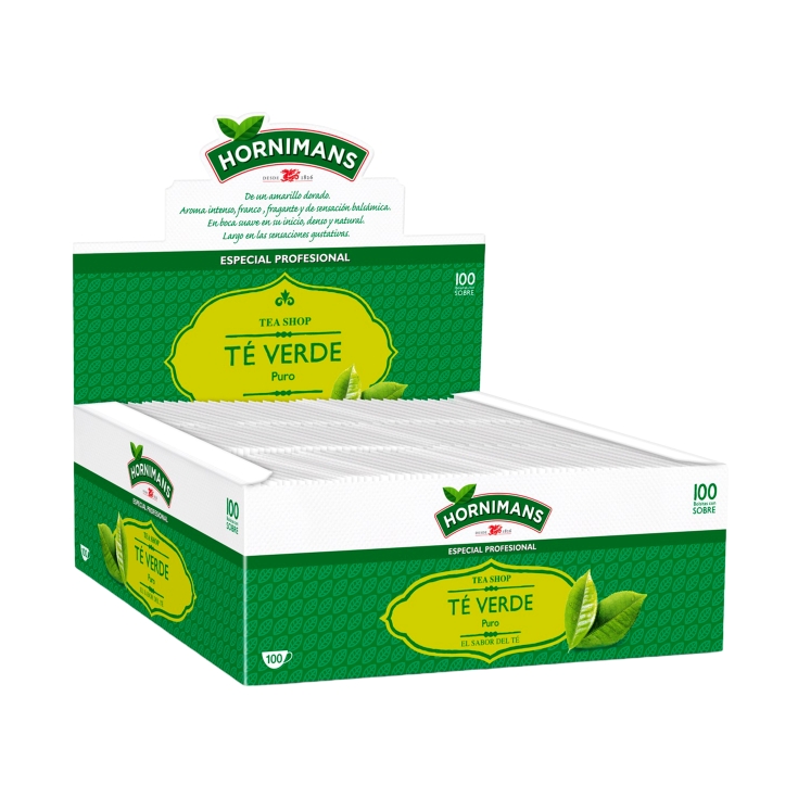 infusión té verde puro, 100ud