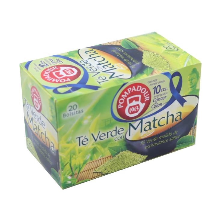 infusión té verde matcha sobres, 20ud - El Jamón