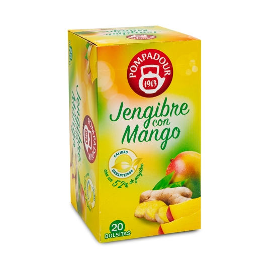 infusión jengibre con mango, 20ud
