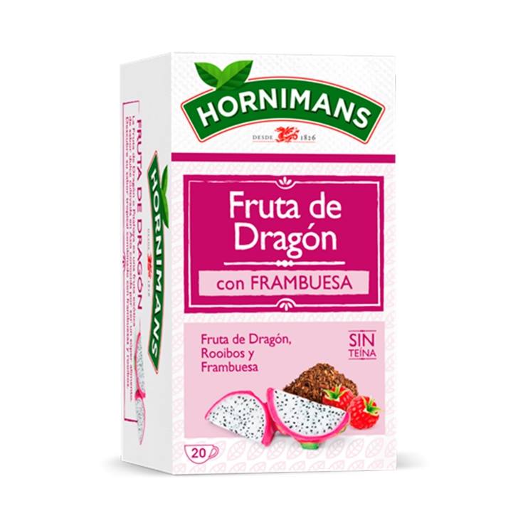 infusión fruta dragón con frambuesa, 20ud
