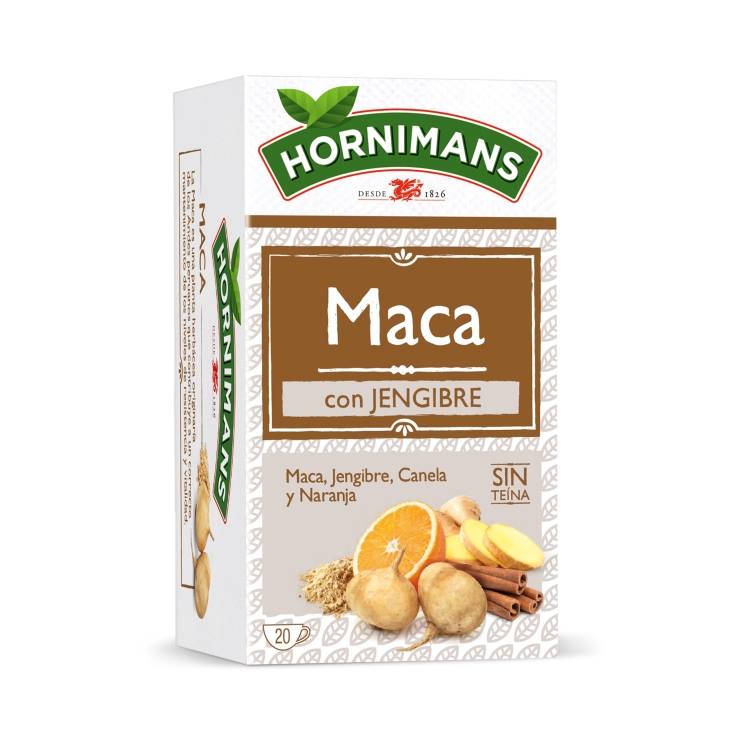 infusión maca con jengibre, 20ud