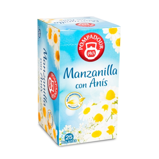 infusión manzanilla con anís, 25ud